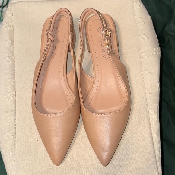 Shoes - Unilady Nude Slingback Heels